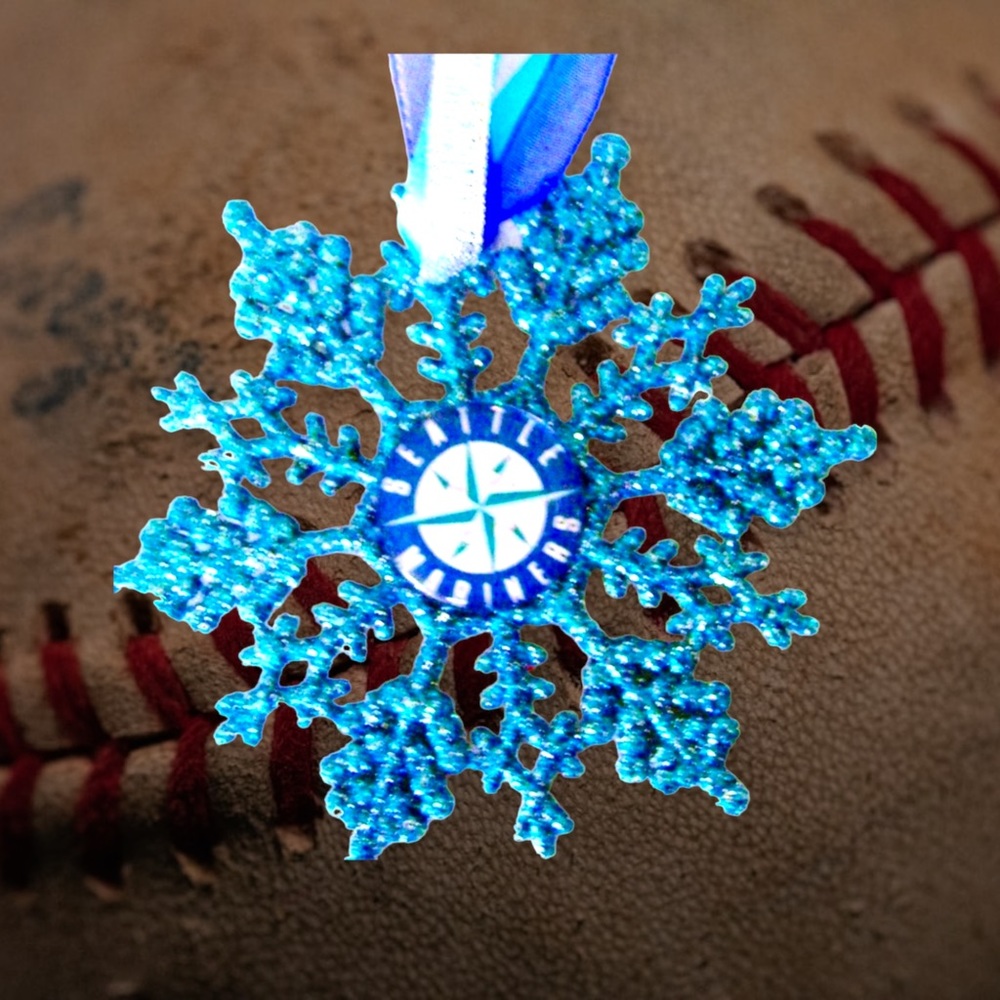 Seattle MARINERS Baseball Handmade Snowflake *NEW*